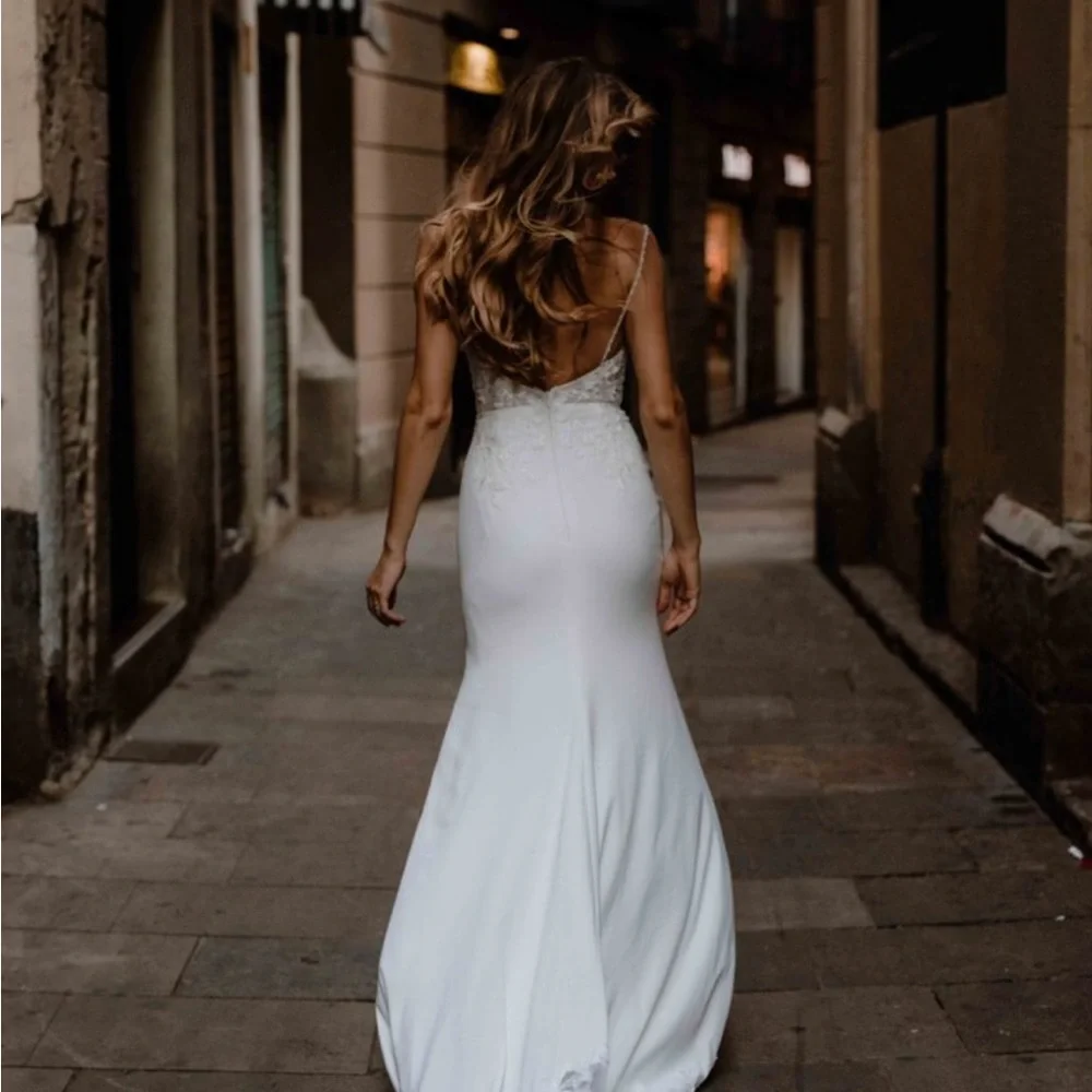 Alena Leena garden rose wedding dress - Picture 3 of 11